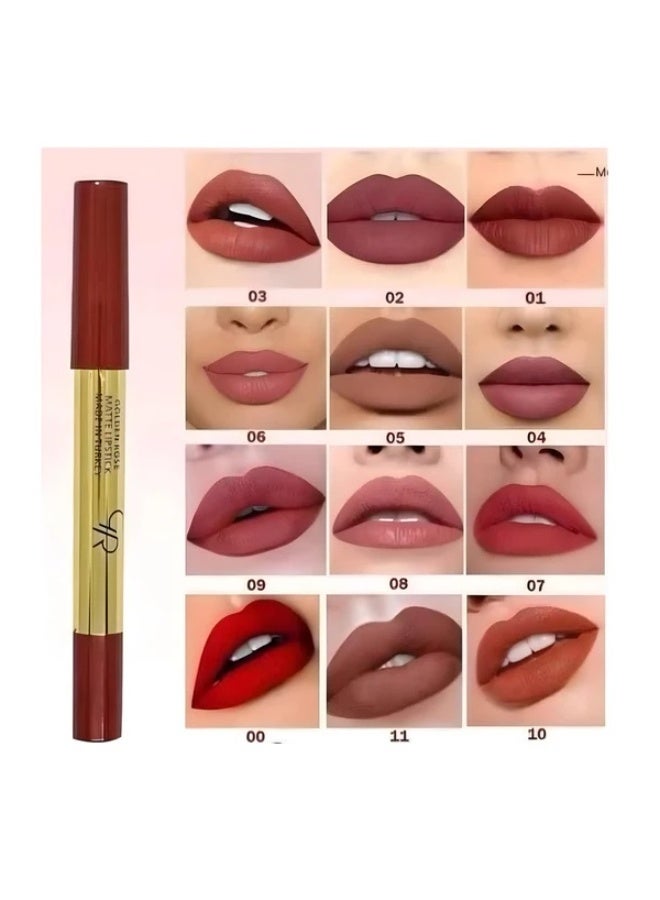 Golden Rose 12 Colors Clear Lipstick Pencil Set - Rouge - Image 2